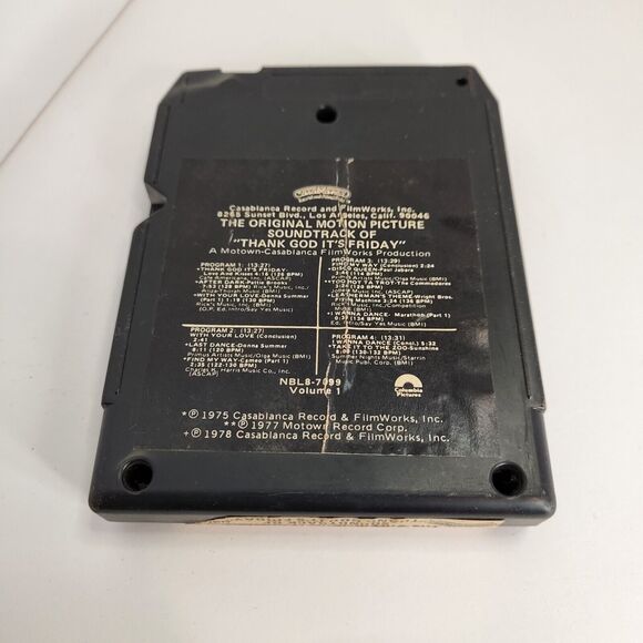 The Original Motion Picture Soundtrack of "Thank God It's Friday" 8-Track - Picture 3 of 3